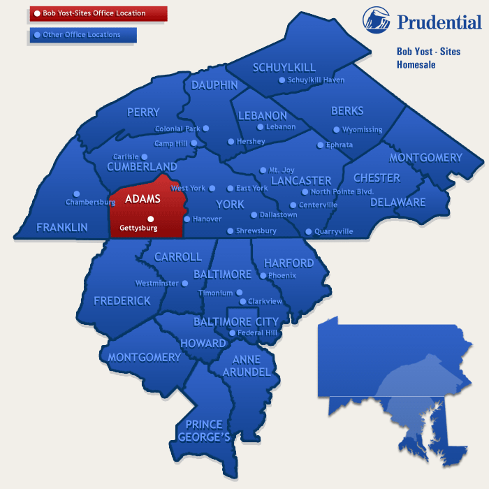 Prudential Bob Yost-Sites Homesale real estate York and Adams County PA